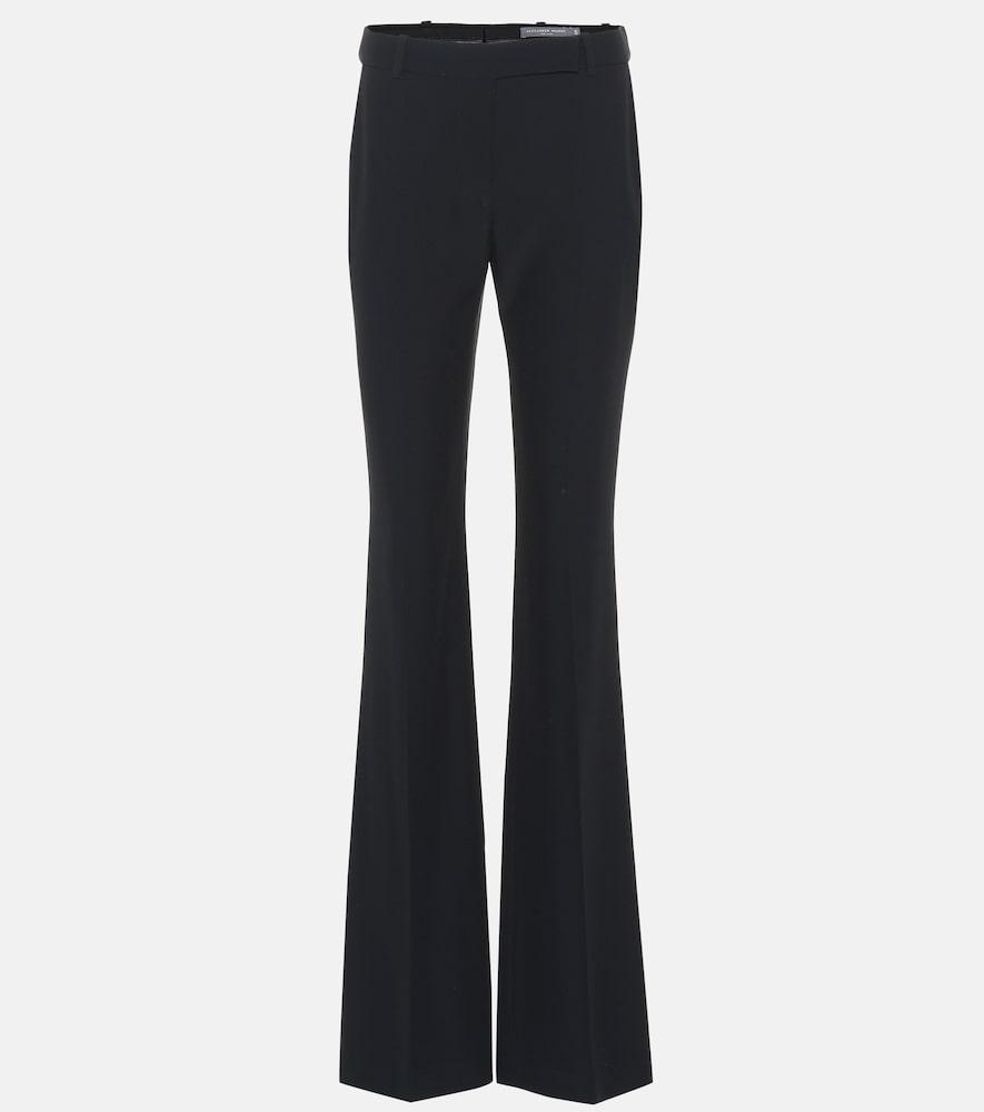 mcqueen mid-rise flared pants