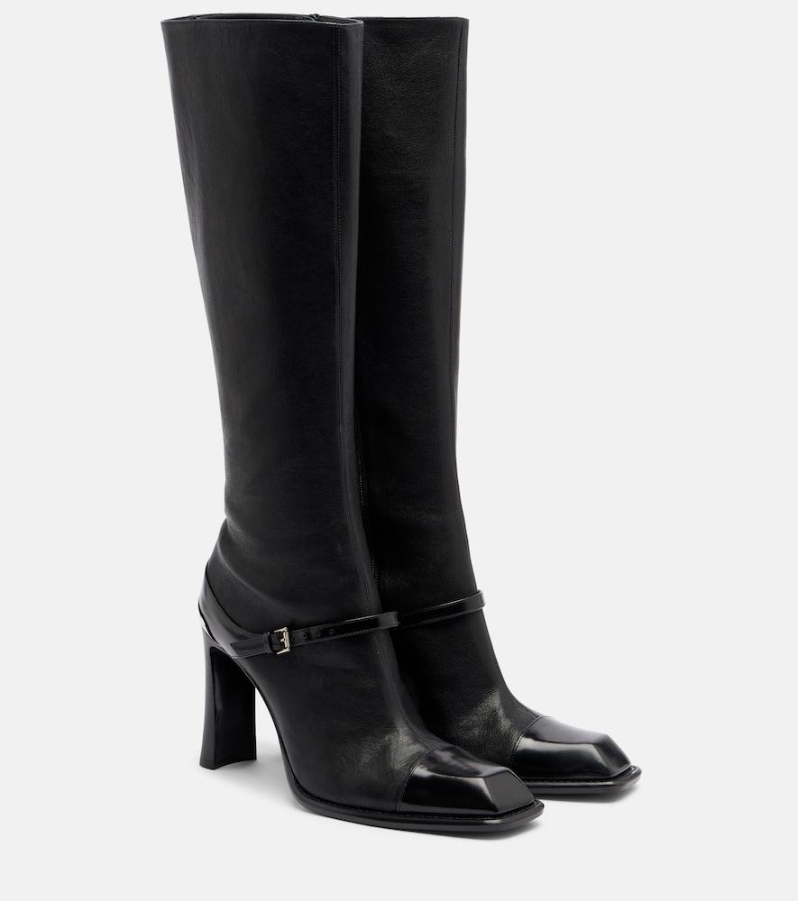 mcqueen niko leather knee-high boots