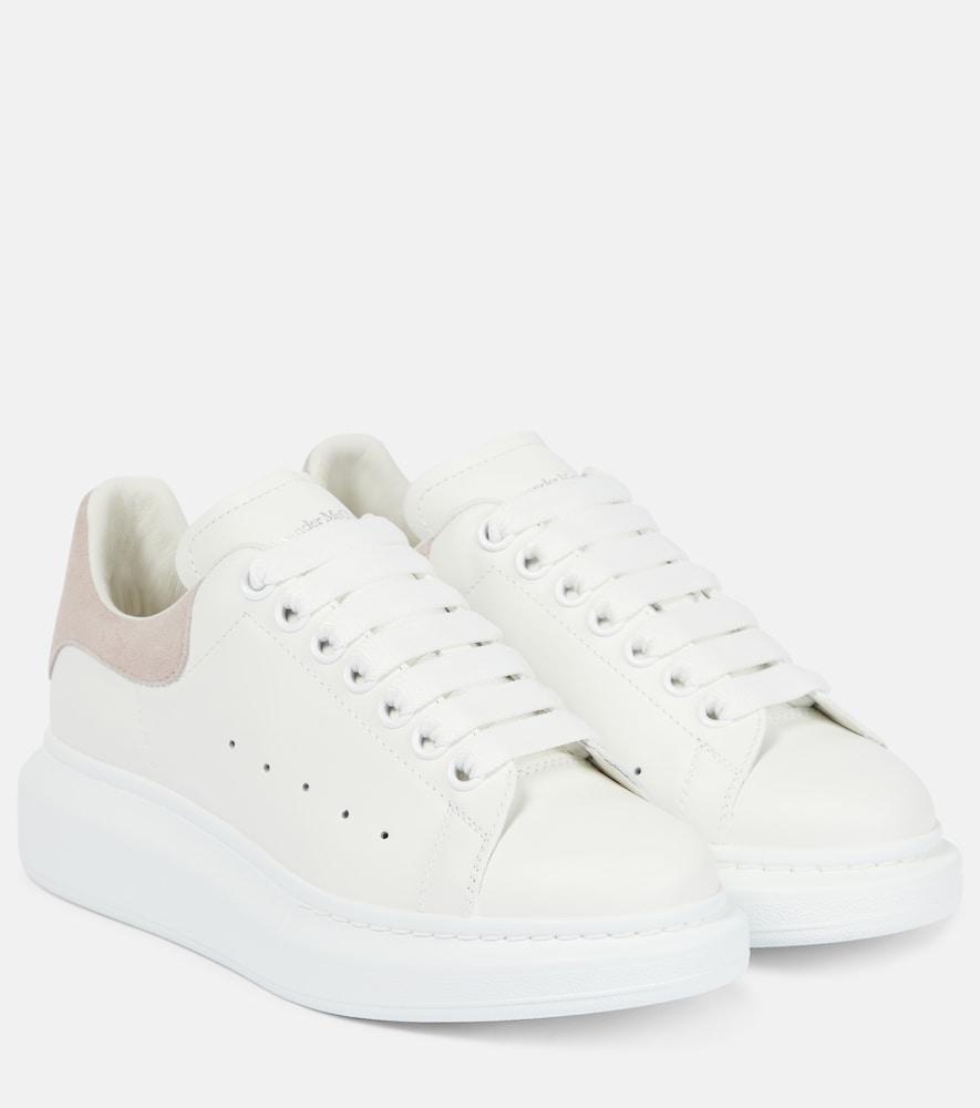 mcqueen oversized leather sneakers