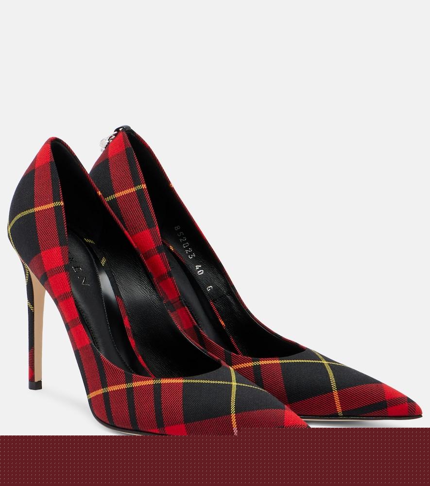mcqueen skull macqueen tartan pumps