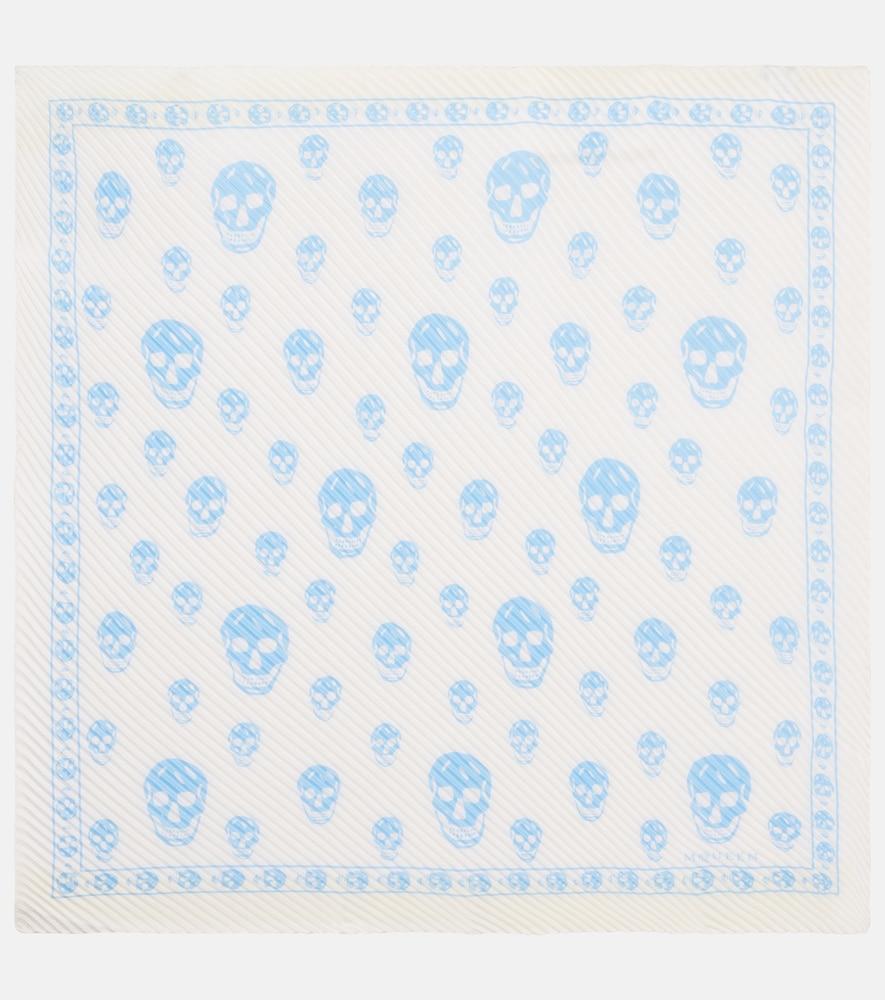 mcqueen skull silk scarf