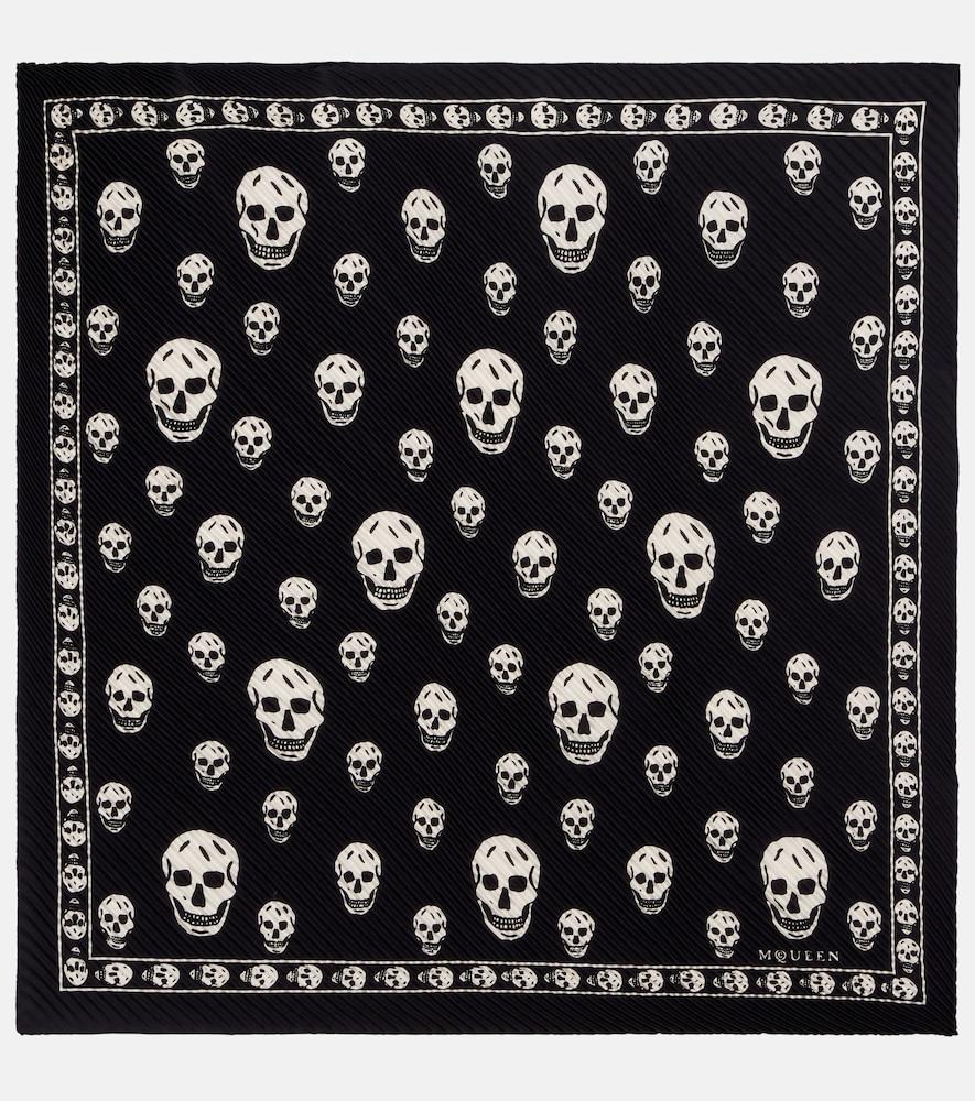 mcqueen skull silk scarf