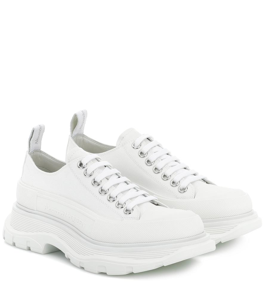 mcqueen tread slick canvas sneakers