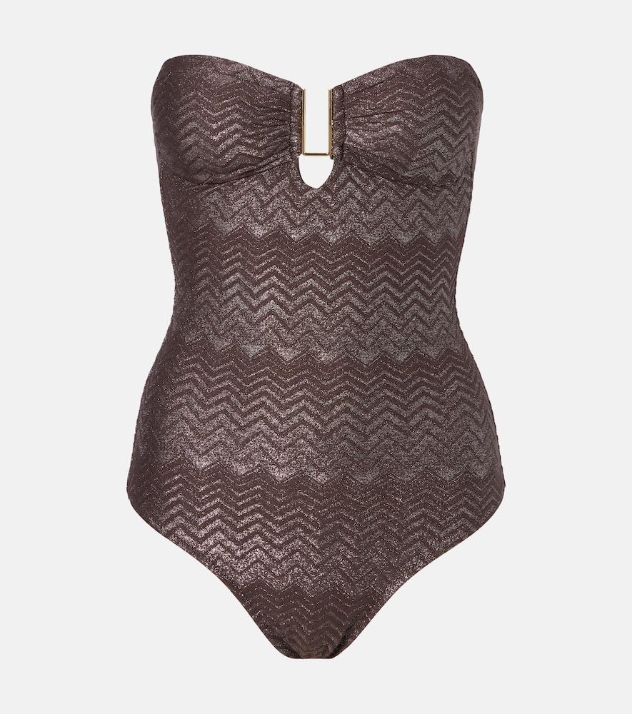 melissa odabash argentina lamé swimsuit