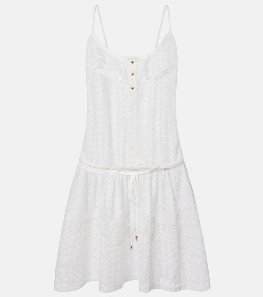 melissa odabash bailey open-knit minidress