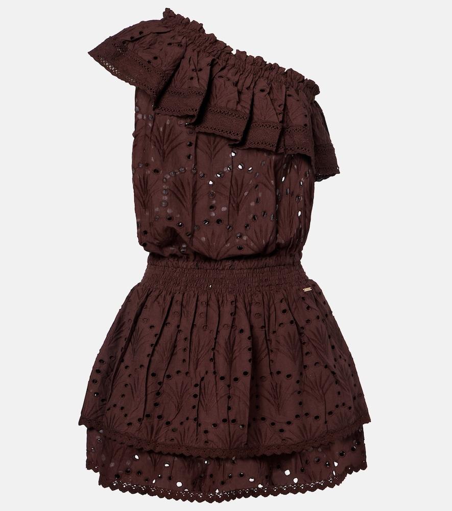 melissa odabash bree broderie anglaise cotton minidress