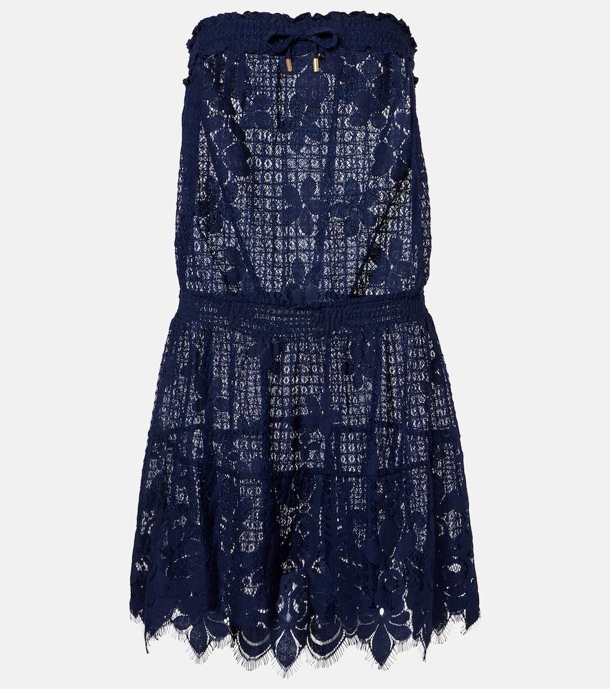 melissa odabash isla hs cotton-blend lace romper