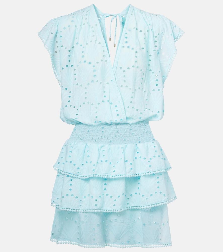melissa odabash jess cotton crochet minidress