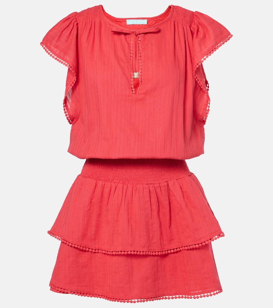 melissa odabash keri tiered cotton minidress