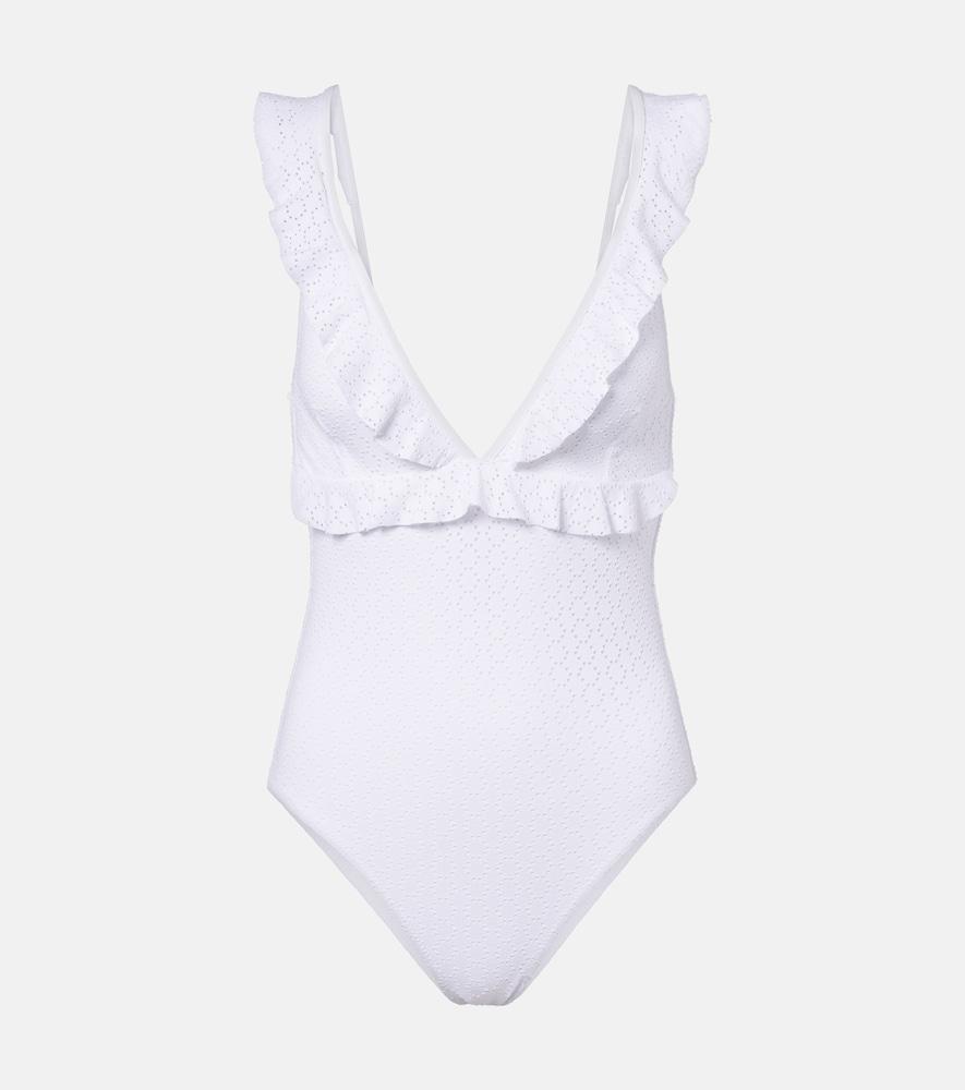 melissa odabash los angeles ruffled swimsuit