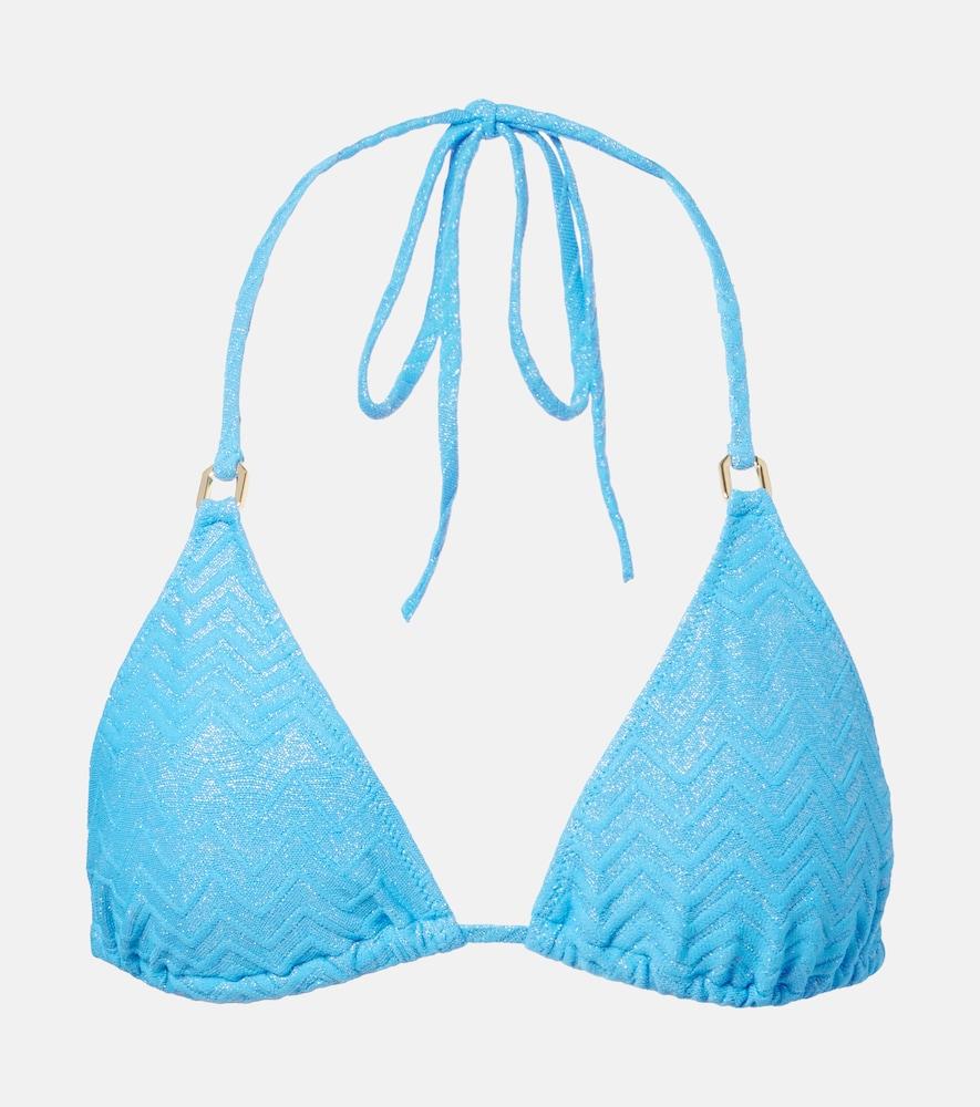 melissa odabash maine chevron bikini top