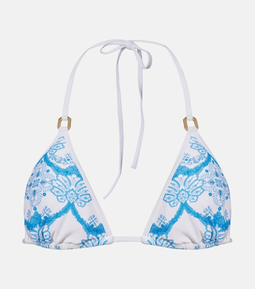 melissa odabash malta printed bikini top