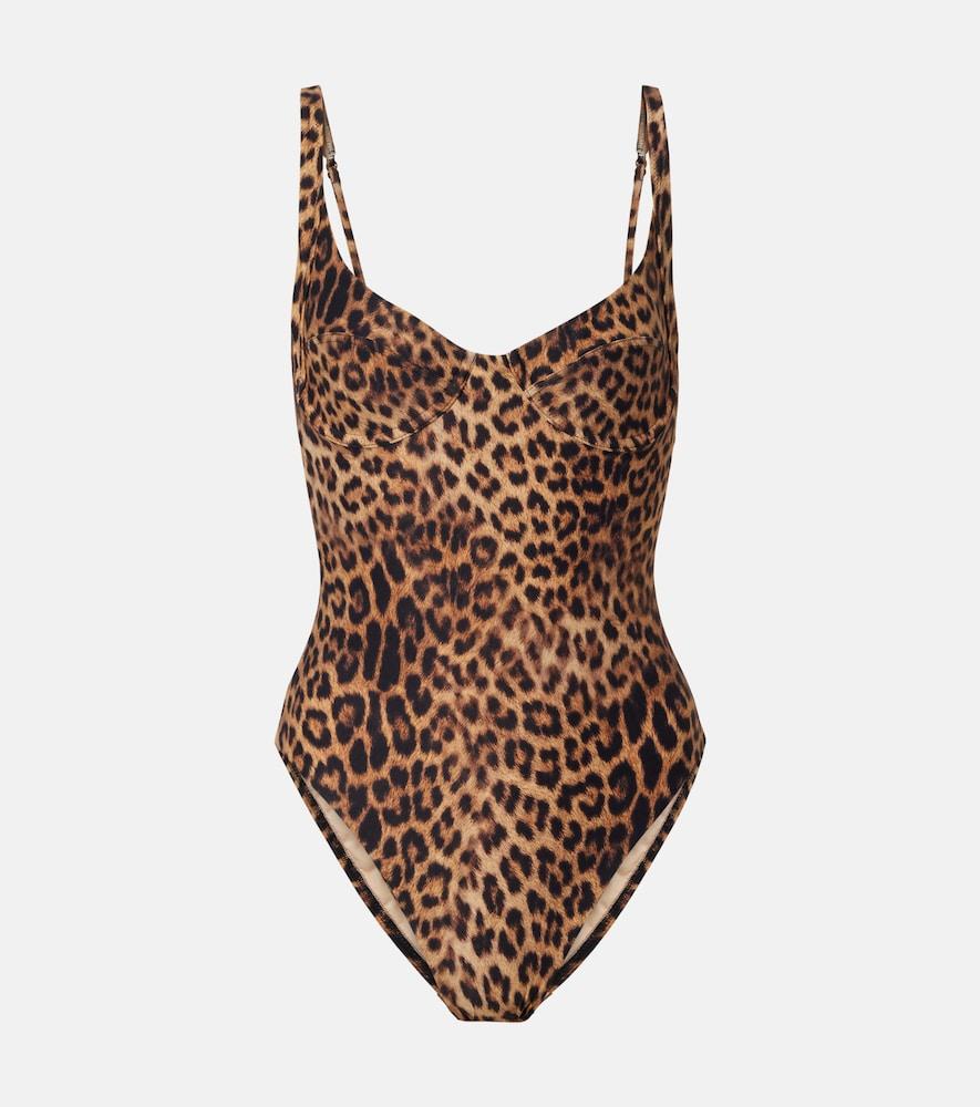 melissa odabash mauritius leopard-print swimsuit