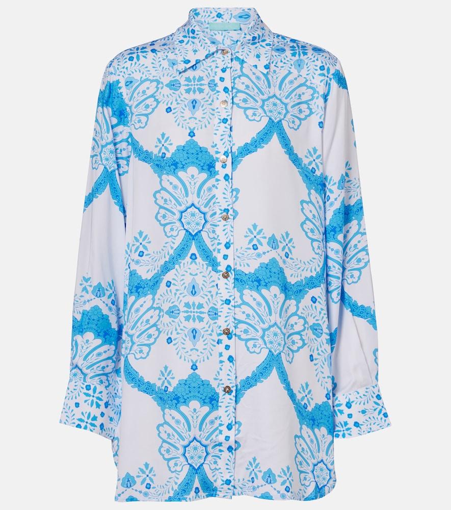 melissa odabash paige printed shirt