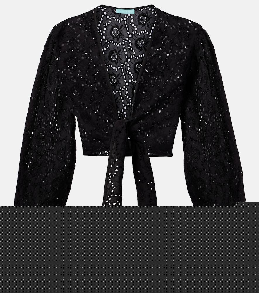 melissa odabash pia cotton lace top