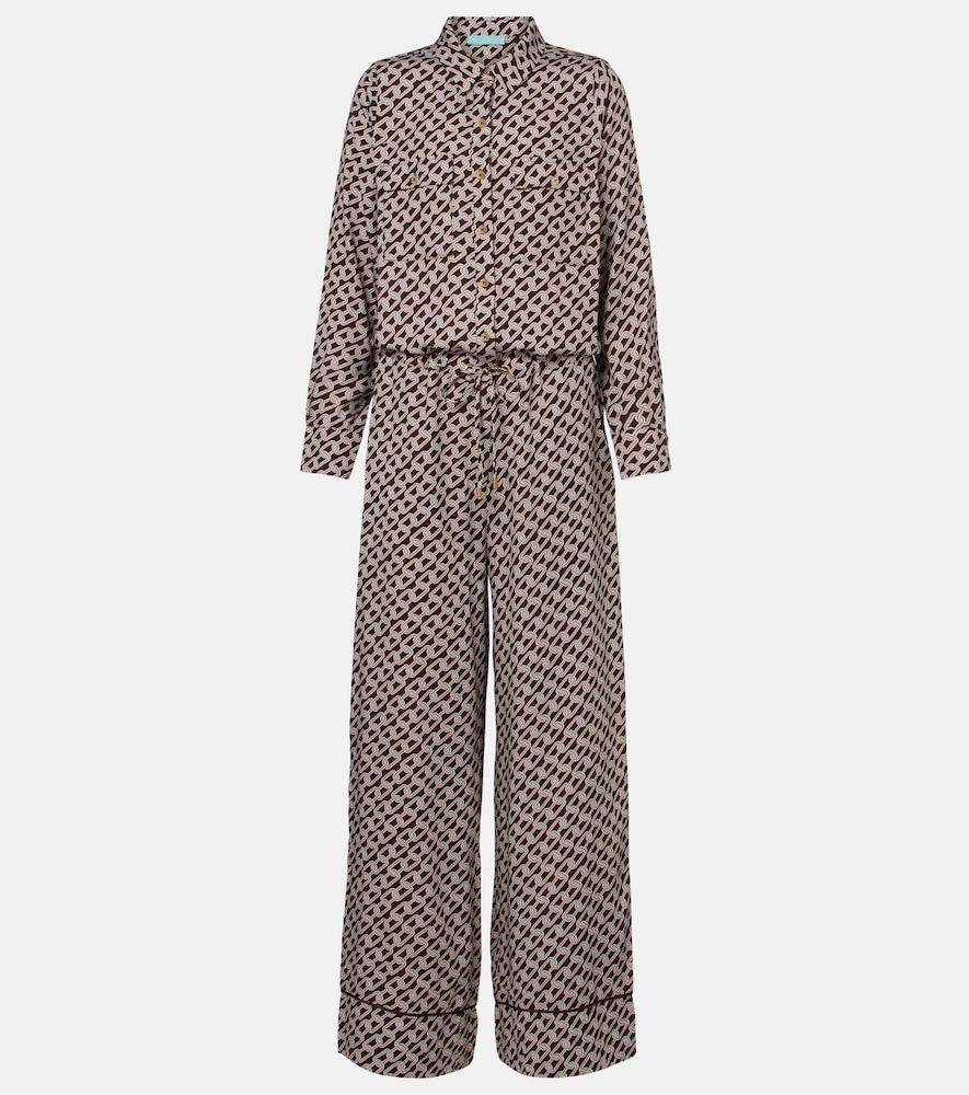 melissa odabash una printed jumpsuit