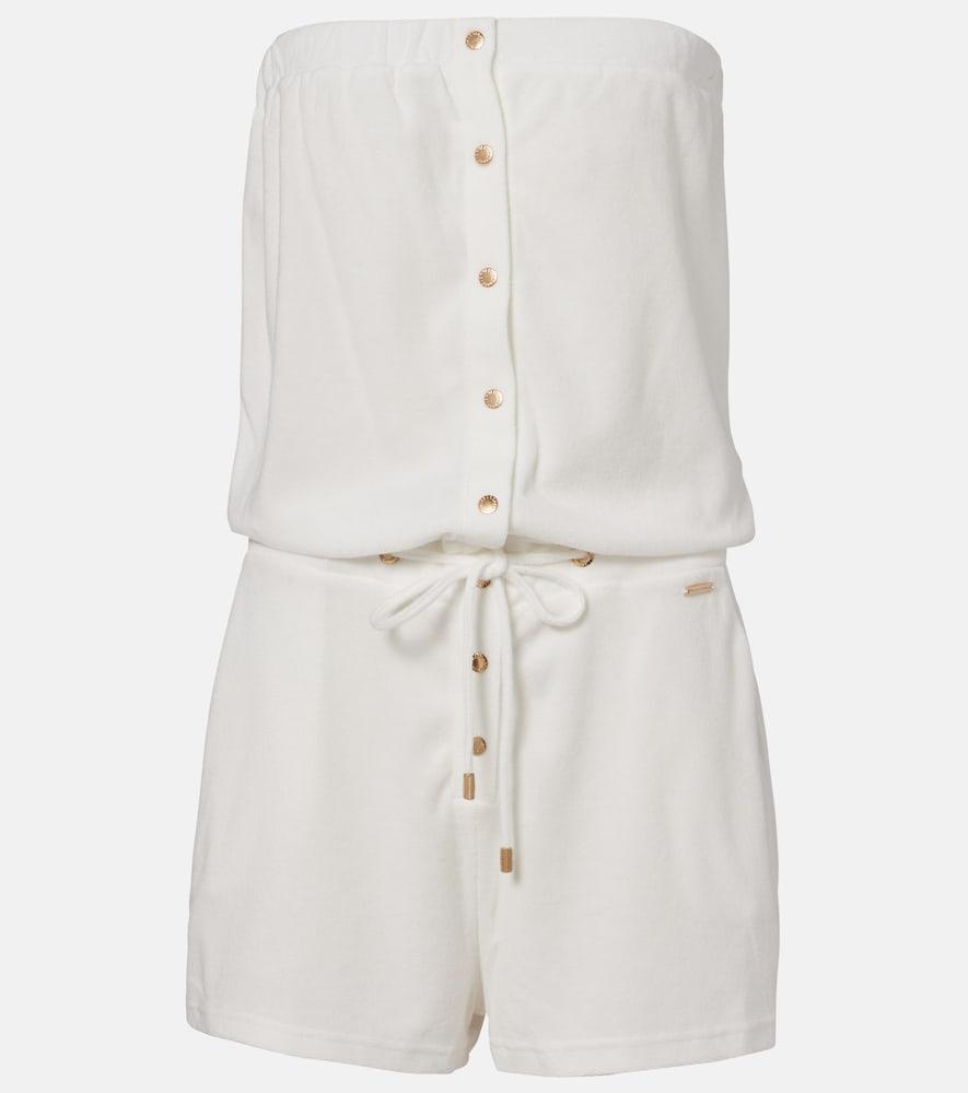 melissa odabash venus cotton-blend romper