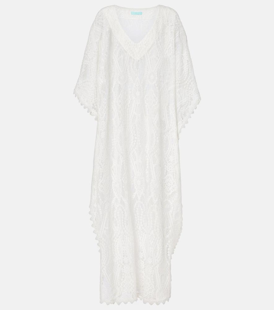 melissa odabash yasin cotton-blend lace beach dress