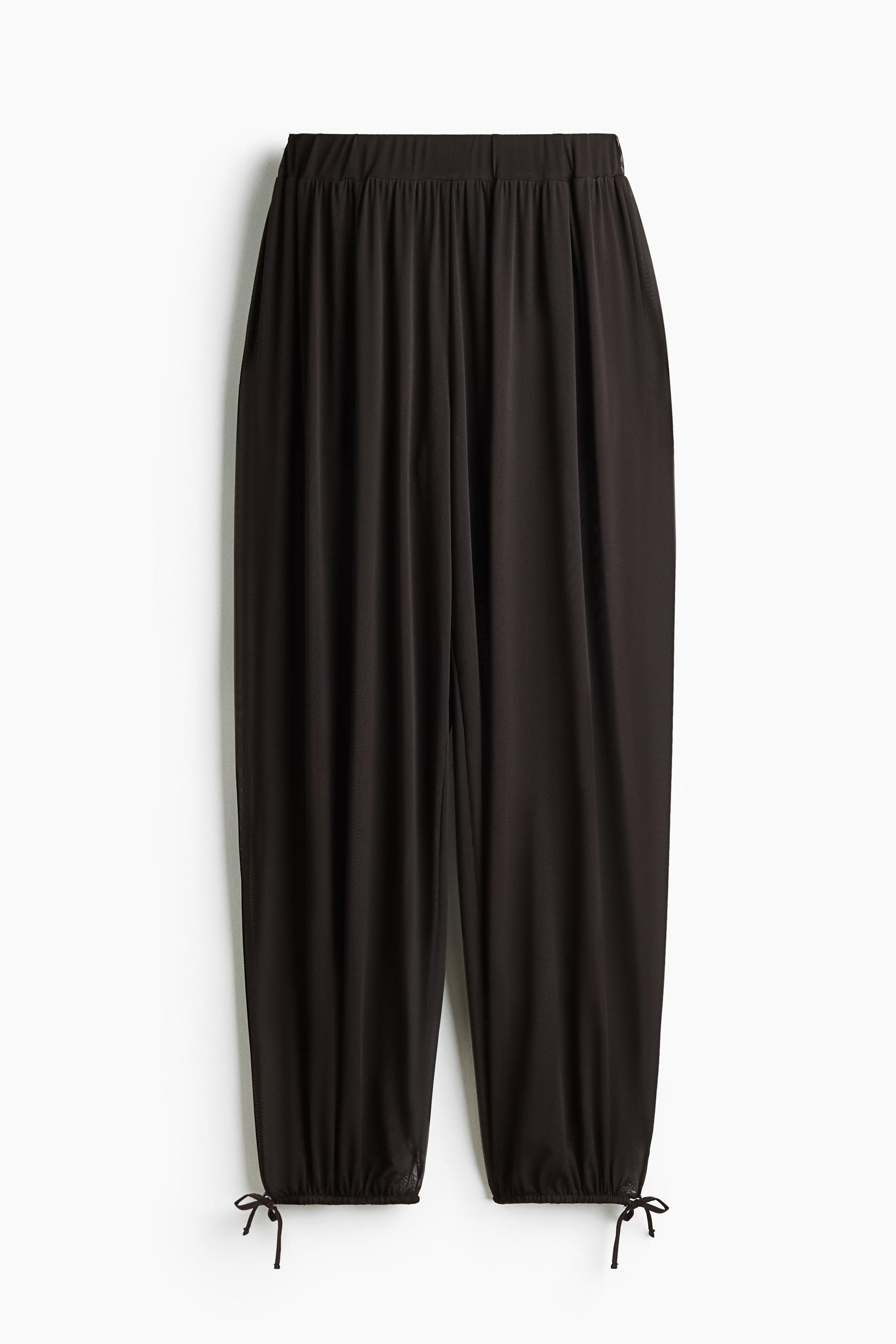 mesh balloon-leg pants