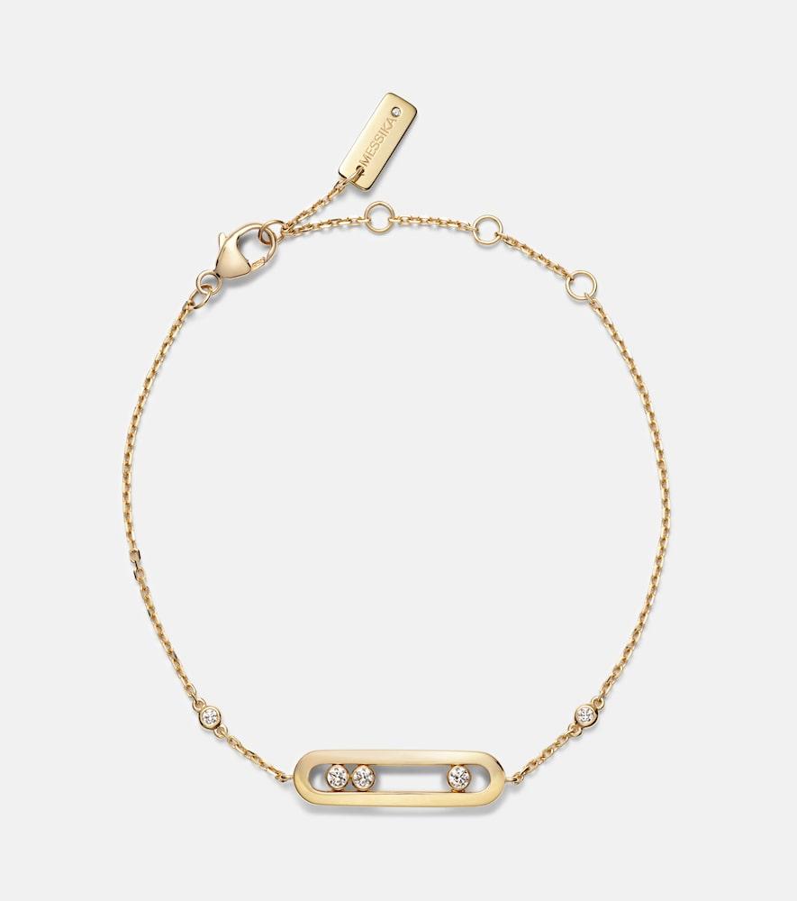 messika baby move 18kt gold bracelet with diamonds