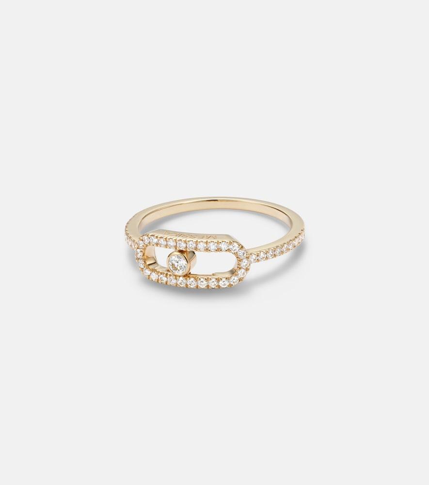 messika move uno 18kt gold ring with diamonds