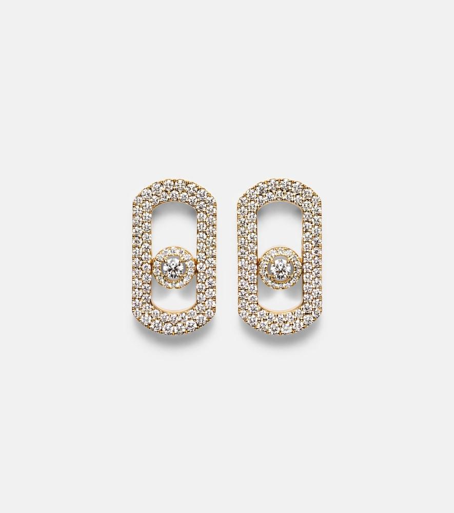messika so move 18kt gold earrings with diamonds