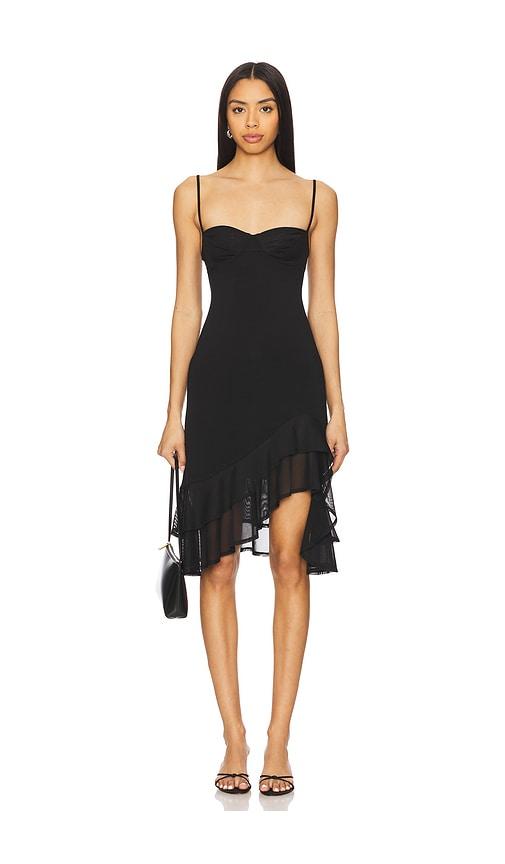 miaou caterina dress in black. - size l (also in s, m, xl)