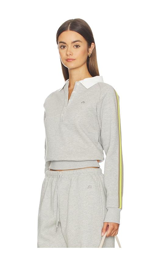 miaou drew button up in grey. - size xs (also in xxs)