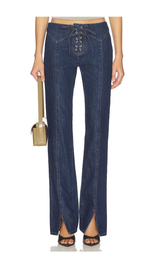 miaou element bootcut in blue. - size l (also in m)