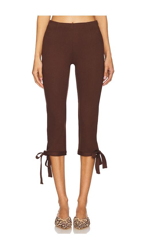 miaou emma capri in chocolate. - size m (also in s)