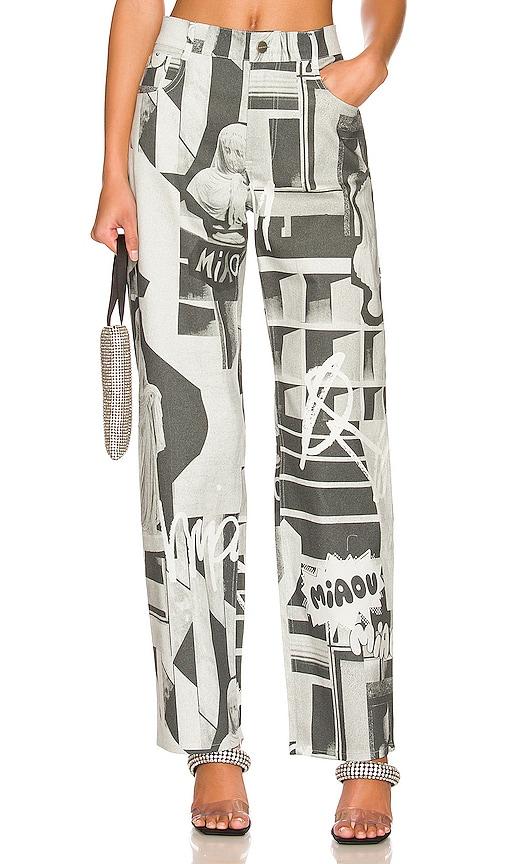 miaou fargo pants in grey. - size xs (also in xl)