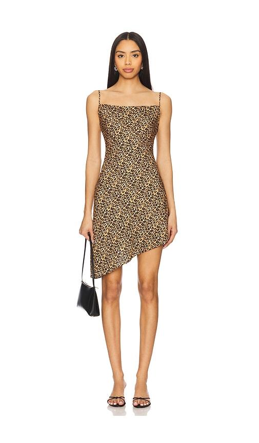 miaou helga dress in brown. - size s (also in xs)
