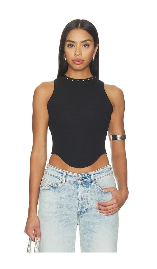 miaou jinx tank top in black. - size xxs (also in )
