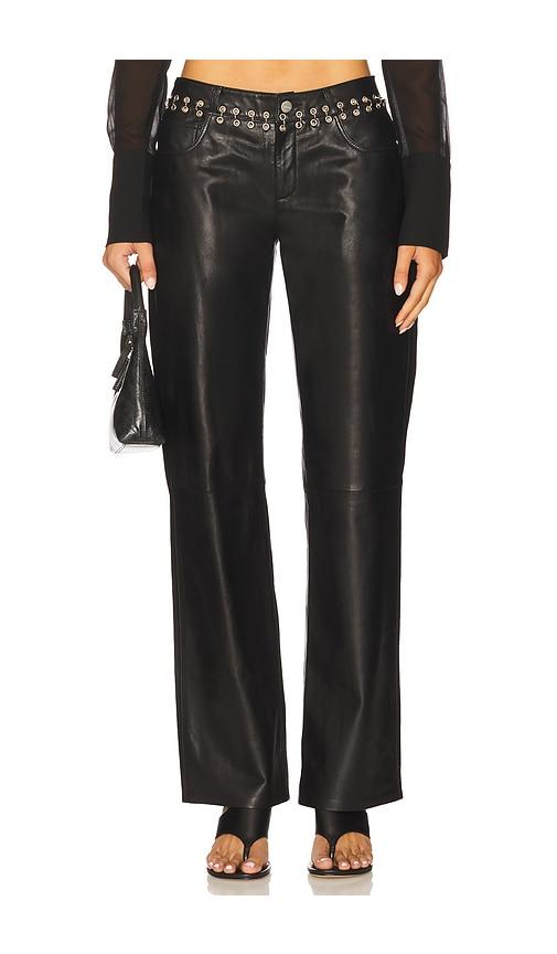 miaou josephina pant in black. - size m (also in s, xs, xxs)