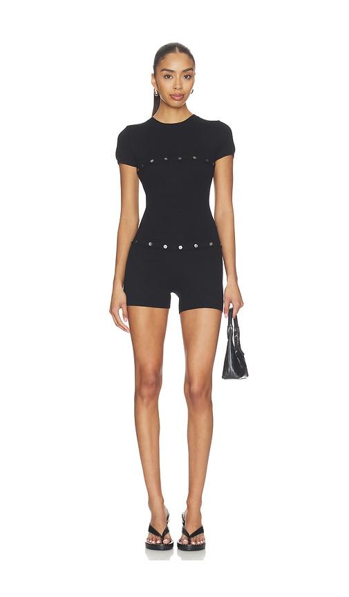 miaou josie romper in black. - size m (also in s)