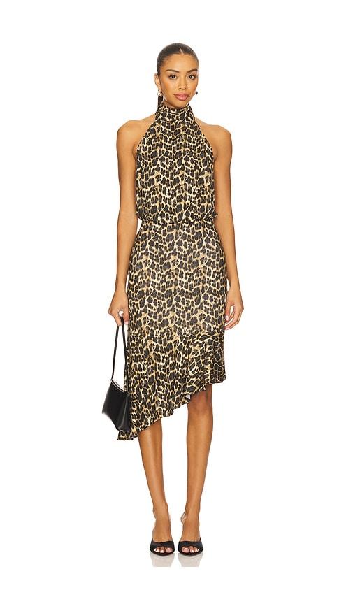 miaou karina dress in brown. - size s (also in xs)