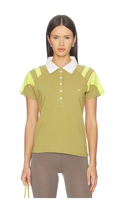miaou lou polo in olive. - size l (also in xxs, xs, s, m, xl)