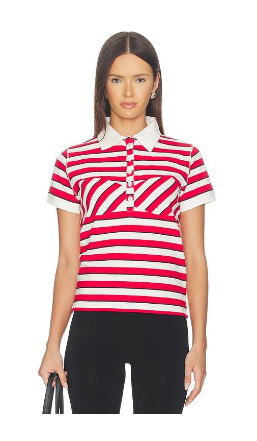 miaou lou polo in red. - size l (also in xs, s, m)