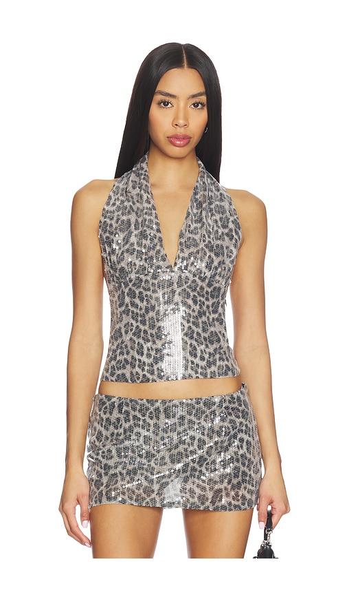 miaou mathilde top in brown. - size l (also in xs, s, m, xl)