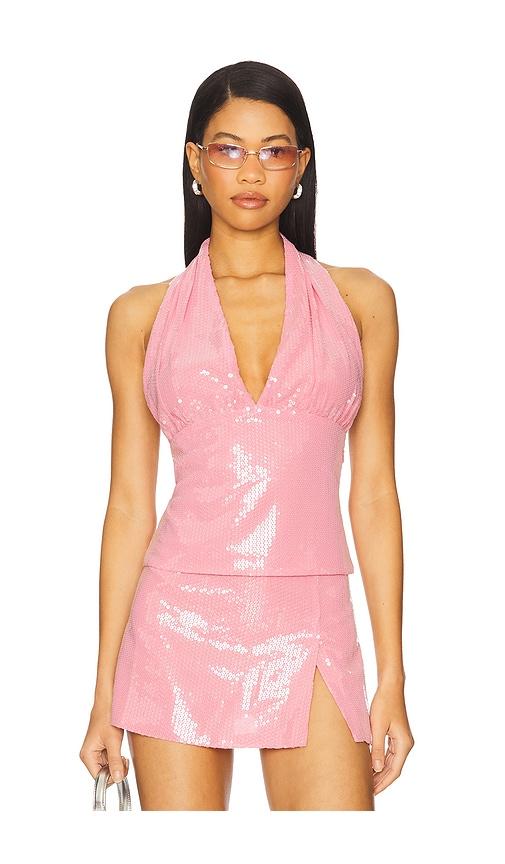 miaou mathilde top in pink. - size l (also in m, s)