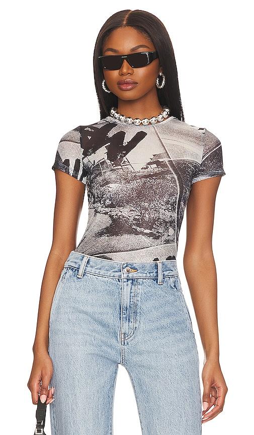 miaou mini tee in black. - size l (also in s, xxs, xs, m)