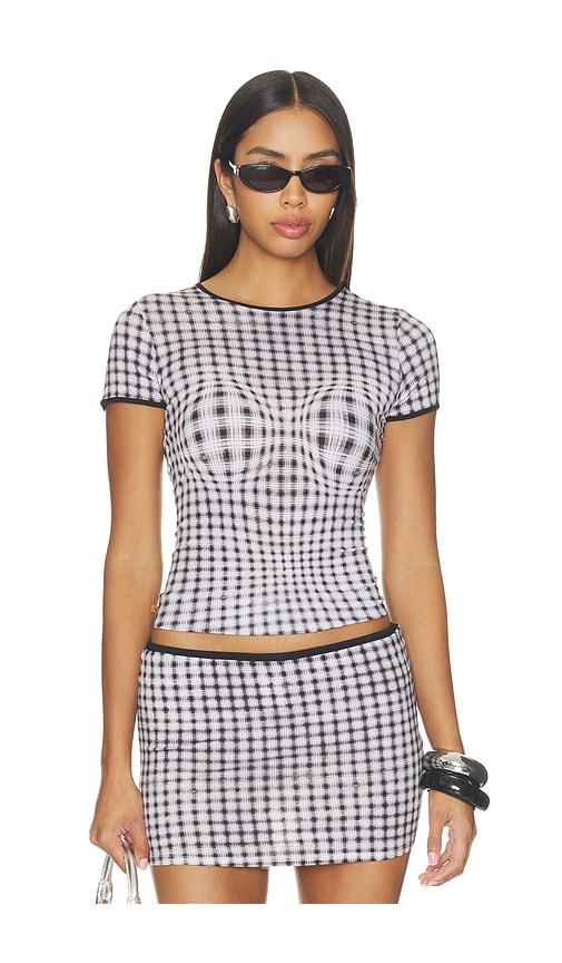 miaou mini tee in black. - size l (also in xxs, xs, s, m)