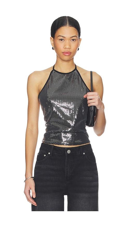 miaou natalia top in black. - size l (also in s, m, xl)