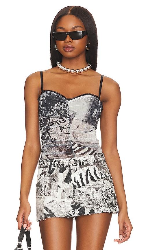 miaou renzo tube top in black. - size l (also in m)