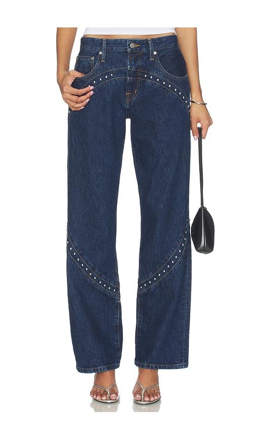 miaou ryleigh jeans in blue. - size l (also in xxs, xs, m)