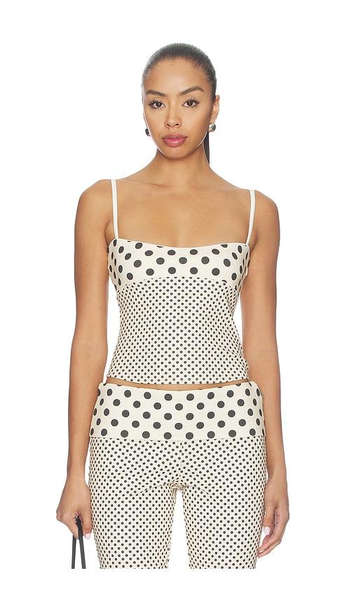 miaou stella tank top in nude. - size l (also in xs, s, m)
