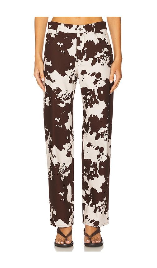 miaou x revolve fargo pant in brown. - size m (also in xs, s)