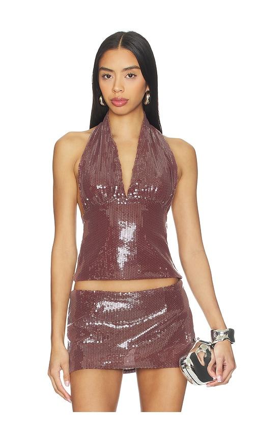miaou x revolve mathilde top in mauve. - size l (also in xs, s, m, xl)
