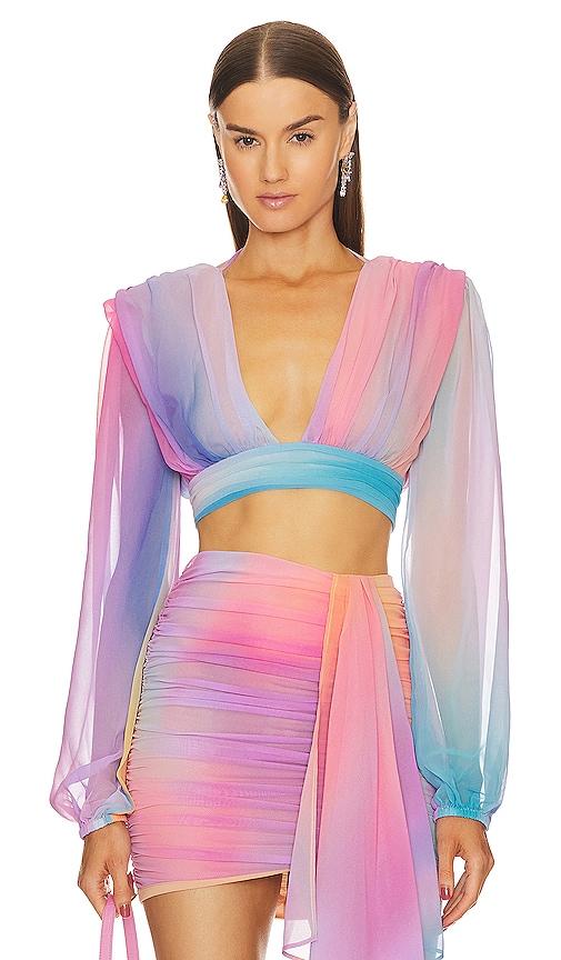 michael costello x revolve adia top in lavender. - size s (also in xxs, xs)