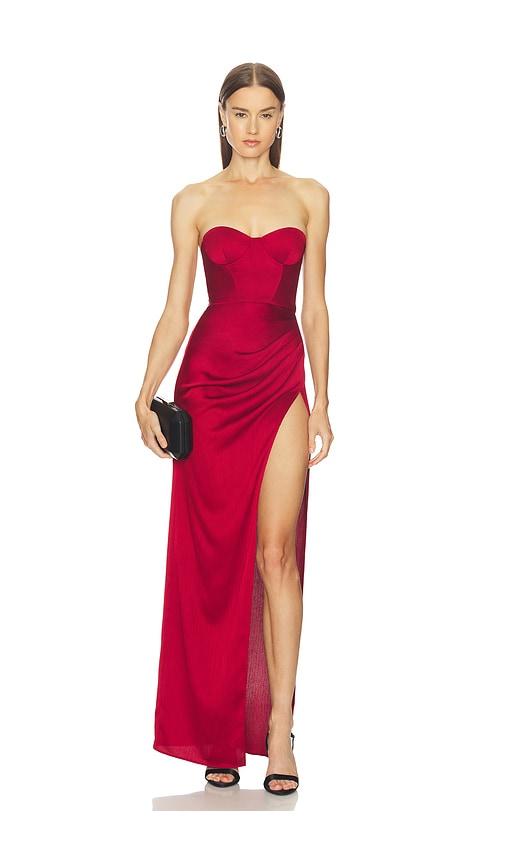 michael costello x revolve batida gown in red. - size l (also in xs, m, xl)
